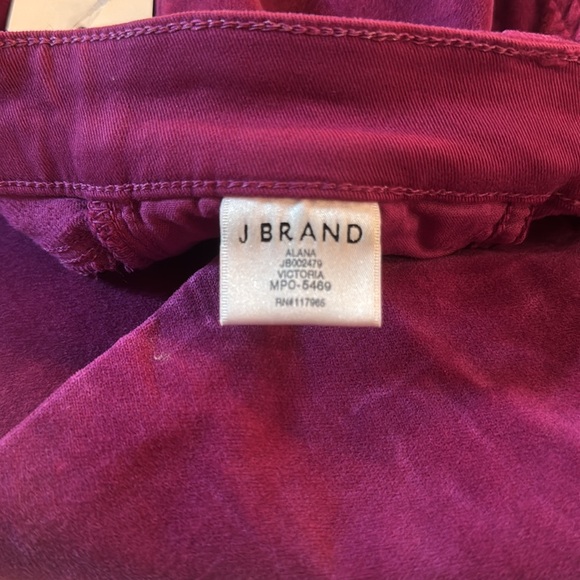 J Brand velvet pants - size 24 - Picture 13 of 14